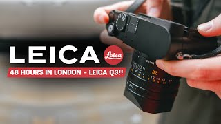 LEICA Q3 REVIEW  HANDS ON IN LONDON [upl. by Leirad]