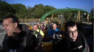 Cheetah Hunt Roller Coaster Front Seat POV Rider Cam Busch Gardens Tampa Florida [upl. by Trueman]