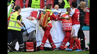 Video of Christian Eriksen Heart Attack  Denmark vs Finland Euro 2021 [upl. by Ennovihc]