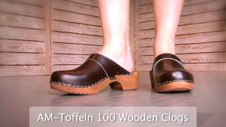 AMToffeln 100 Swedish Wooden Clogs at World of Clogs [upl. by Cissy]