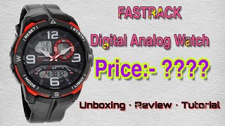 Fastrack Digital Analog Watch  Fastrack 38070PP01 💥 Unboxing  Review  Tutorial 💥2022 [upl. by Deborah642]