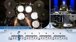 5Minute DrumSet WarmUp Advanced  Drum Lesson [upl. by Feodora260]