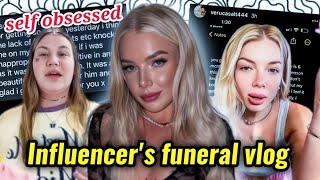 INSENSITIVE INFLUENCER DECIDED TO MAKE A FUNERAL VLOG  TASHA PAIGE EXPOSED [upl. by Aroved]