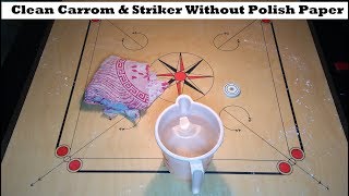 Clean Your carrom amp Striker Without Polish Paper at home [upl. by Evy]