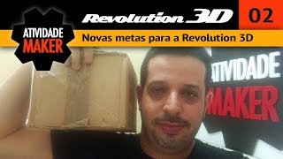 2  Impressora 3D caseira REVOLUTION  Novas metas para a Revolution 3D [upl. by Ecaidnac245]