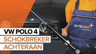 Hoe een schokbreker achteraan vervangen op een VW POLO 4 HANDLEIDING  AUTODOC [upl. by Gnud]