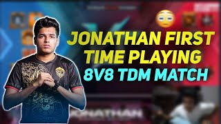 JONATHAN FIRST TIME PLAYING 8V8 TDM FIGHT 🔥 [upl. by Nye]