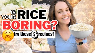 NO MORE PLAIN RICE  6 EASY RICE RECIPES [upl. by Tower]