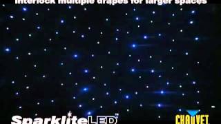 Chauvet Sparklite LED Drape System Demo [upl. by Kemp752]