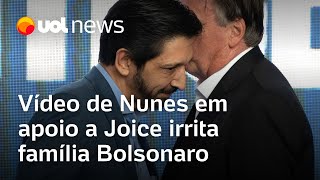 Vídeo de Nunes em apoio a Joice irrita família Bolsonaro e Pablo Marçal ironiza [upl. by Asselam]