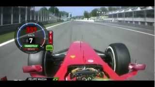 F1 2012 Felipe Massa Qualifying Lap Italian GP [upl. by Kalli]