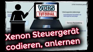 VCDS Xenon Steuergerät codieren Beispiel Audi A4 B6 [upl. by Boyer]