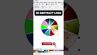 How to Make 3D ABSTRACT LOGO design  shorts abstract अमूर्त लोगो music [upl. by Nanice884]