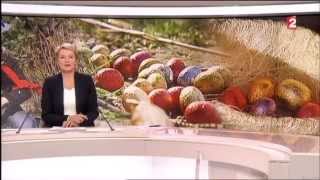 Animations de Pâques à SainteCroix au JT 13h de France 2 avril 2015 [upl. by Kcirderf]