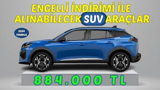 Engelli İndirimi Ötv Muafiyeti ile Alınabilecek Tüm Suv Araçlar [upl. by Ahgiel]