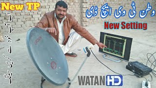 Watan TV HD New TP New Setting On 2 fit dish Complete Setting Yahsat1A 52°E [upl. by Kcirdnekel]