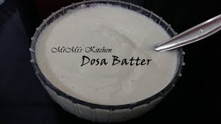 How to make Dosa Batter using Rice Flour 🍛 डोसा बैटर 😍 [upl. by Yewed]