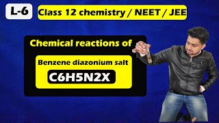 L6  Chemical reactions of benzene diazonium chloride  amines class 12 chemistry [upl. by Namzzaj]