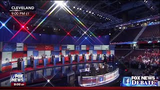 First Republican Primary Debate  Main Stage  August 6 2015 on Fox News [upl. by Nahtannoj]