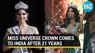 ‘Chak de phatte India’ Miss Universe 2021 Harnaaz Sandhu after winning crown  Key details [upl. by Notrom527]