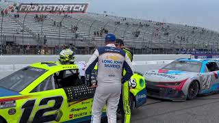 Ryan Blaney And Michael McDowell Discuss Their LateRace Incident On Pit Road Hear More From Blaney [upl. by Zoubek]