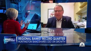 Huntington Bancshares CEO on regional banks record quarter [upl. by Seidule]