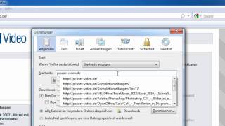 Firefox  Mehrere Startseiten festlegen [upl. by Ainitsirhc]