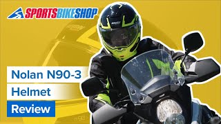 Nolan N903 flipup motorcycle helmet review  Sportsbikeshop [upl. by Aikahs953]