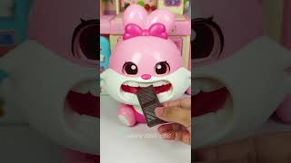 Satisfying with Unboxing amp Review Cute Pink Rabbit Set Toys Kitchen Brushing Teeth ASMR Videos [upl. by Alaikim853]