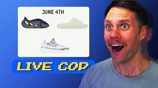 LIVE COP Yeezy 350 V2 Zebra Yeezy Slide Pure amp Yeezy Foam Rnnr MX Carbon [upl. by Lucchesi80]