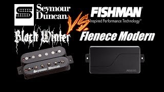 Fishman FLUENCE MODERN vs Seymour Duncan BLACK WINTER  Bridge Pickup Guitar Tone Comparison Demo [upl. by Ydnat]