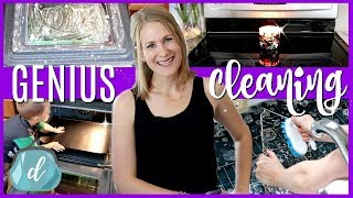 7 GENIUS tips to clean your ovenso it looks brand new 🍋😱 [upl. by Ecinert814]