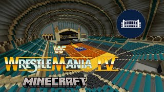 Wwe WrestleMania 4 Minecraft Arena Atlantic City Boardwalk Hall [upl. by Leone]