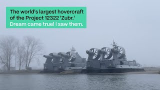 The worlds largest hovercraft of the Project 12322 Zubr [upl. by Nesyrb]