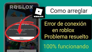 Cómo solucionar el error de conexión en Roblox  Error de conexión hubo un problema al alcanzar [upl. by Anawot]