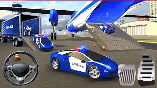 Juego de Carros para Niños  Police Plane Transporter [upl. by Suilenroc]