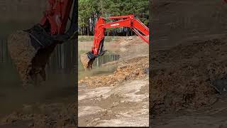 How to Dig a Pond  Managing a Farm Pond with Mini Excavator [upl. by Harbison]