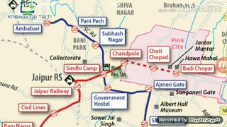 Jaipur Metro Route Map [upl. by Aimo]