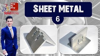 Sheet Metal 6 Tap and slot feature  الحلقة 6 لتصميم الصفائح المعدنية  الصاج [upl. by Leid]