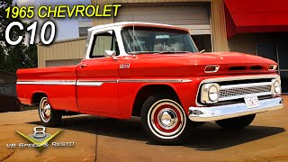 1965 Chevrolet C10 Pickup Truck Feature at V8 Speed and Resto Shop V8TV [upl. by Eleahcim]