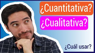 ¡INVESTIGACIÓN CUANTITATIVA Y CUALITATIVA EXPLICADAS  Metodología básica y no tan básica [upl. by Leland67]