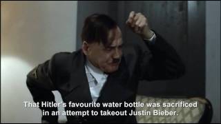 Hitlers water bottle is stolen and thrown at Justin Bieber [upl. by Sonstrom]