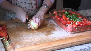 EASY Garden Fresh Oven Roasted Tomato Sauce  No Peeling Necessary [upl. by Annovahs]