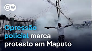 ‼️ Em direto quotGreve geralquot em Moçambique convocada por Venâncio Mondlane ‼️ [upl. by Olmsted239]