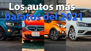 Los 10 autos más baratos en México para 2021  Autocosmos [upl. by Walczak]