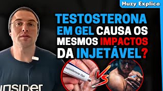 TESTOSTERONA EM GEL OU INJETÁVEL  Muzy Explica [upl. by Atronna]