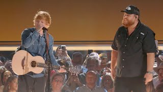 Ed Sheeran  Life Goes On ft Luke Combs Live at the 58th ACM Awards [upl. by Okoyik]