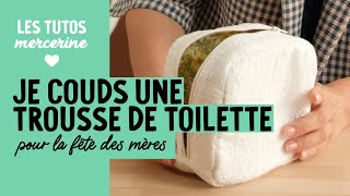 Tuto couture Trousse de toilette  Patron à télécharger [upl. by Elleinnod]