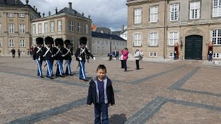 Amalienborg Palace amp Changing of the Guards 4K [upl. by Christos]