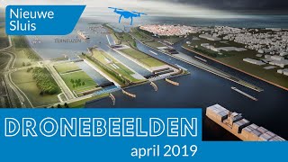 Dronebeelden Nieuwe Sluis Terneuzen  april 2019 [upl. by Ruford]